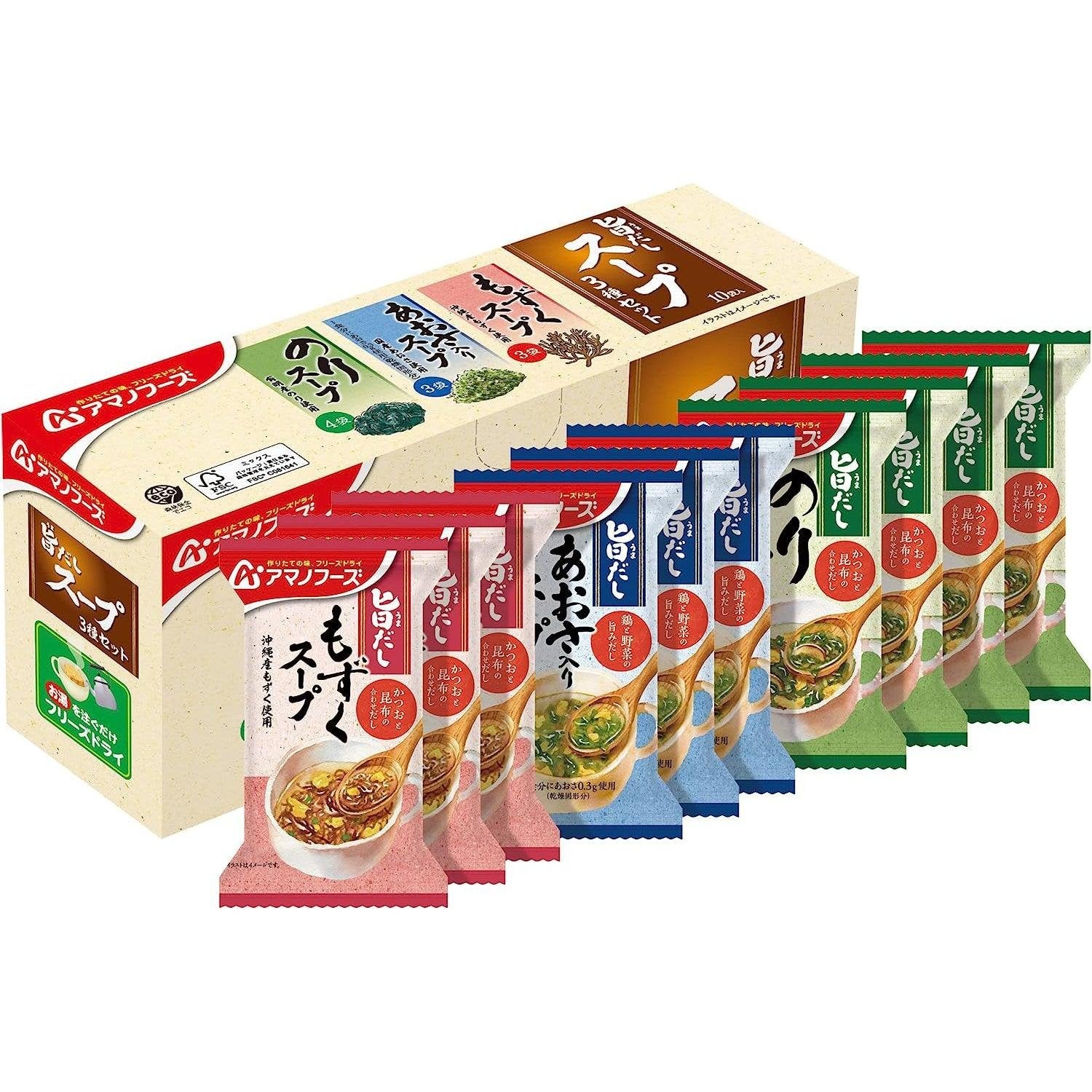 Amano Foods 冷凍乾燥海帶湯什錦 10 份