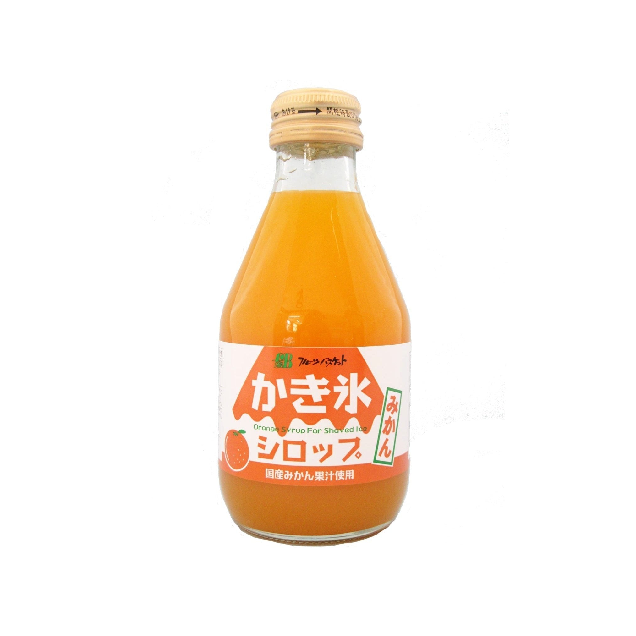 水果籃 橘子刨冰糖漿 無添加柑橘刨冰糖漿 180ml