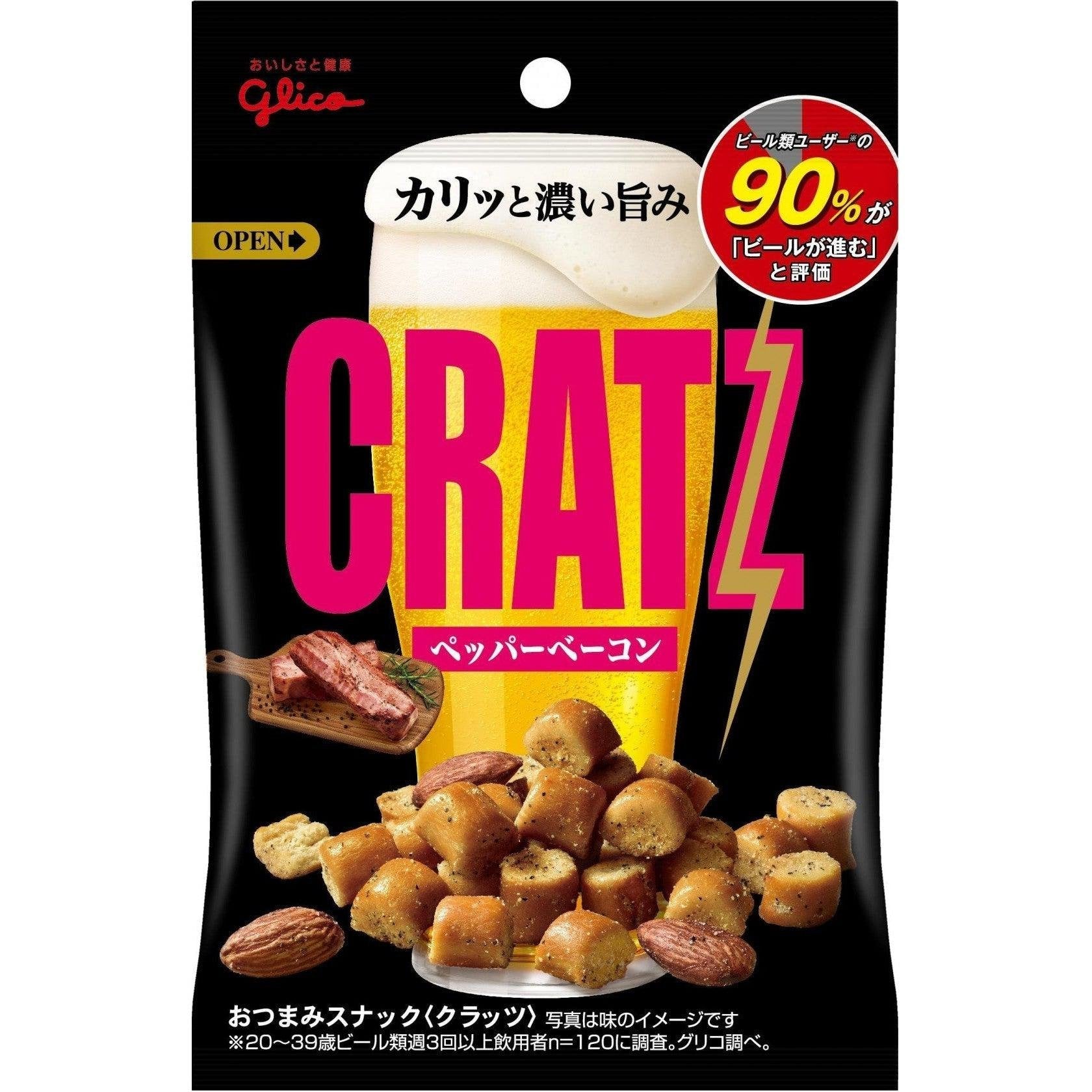 Glico Cratz 胡椒培根零食 美味脆脆零食 42g
