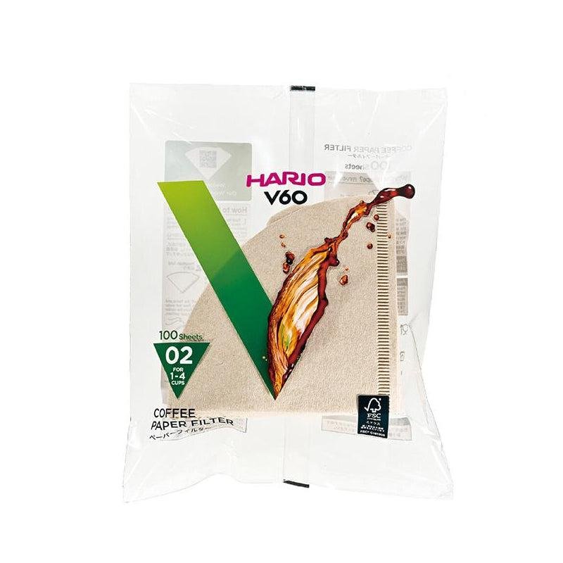 Hario V60 咖啡濾紙尺寸 02 自然棕色 VCF-02-100M
