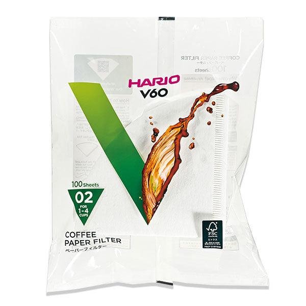 Hario V60 咖啡濾紙尺寸 02 白色 VCF-02-100W