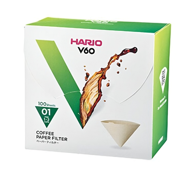 Hario V60 咖啡濾紙尺寸 01 自然棕色 VCF-01-100M