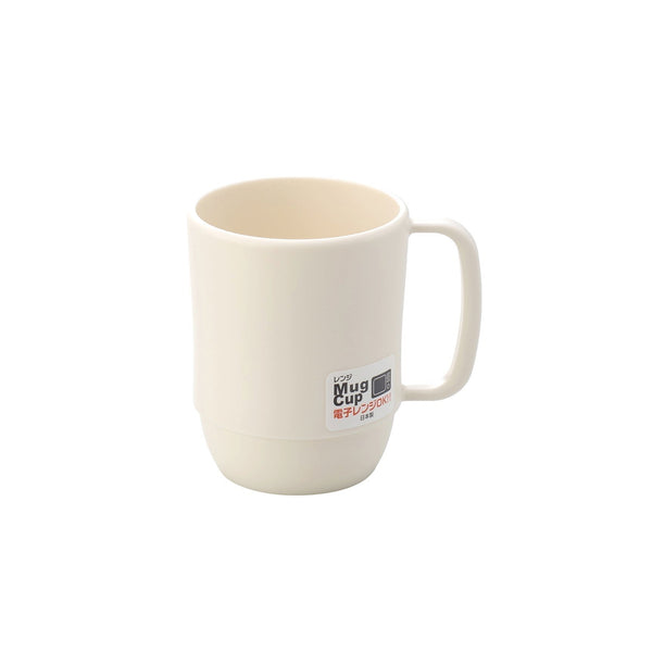 Inomata 微波塑膠咖啡杯 象牙色