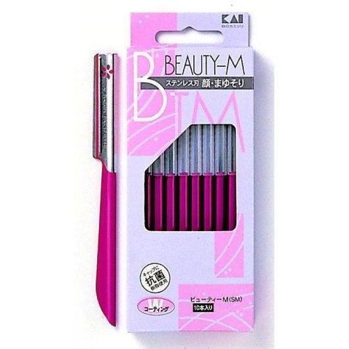 KAI Beauty-M 臉部和眉毛刮鬍刀 10 刮鬍刀