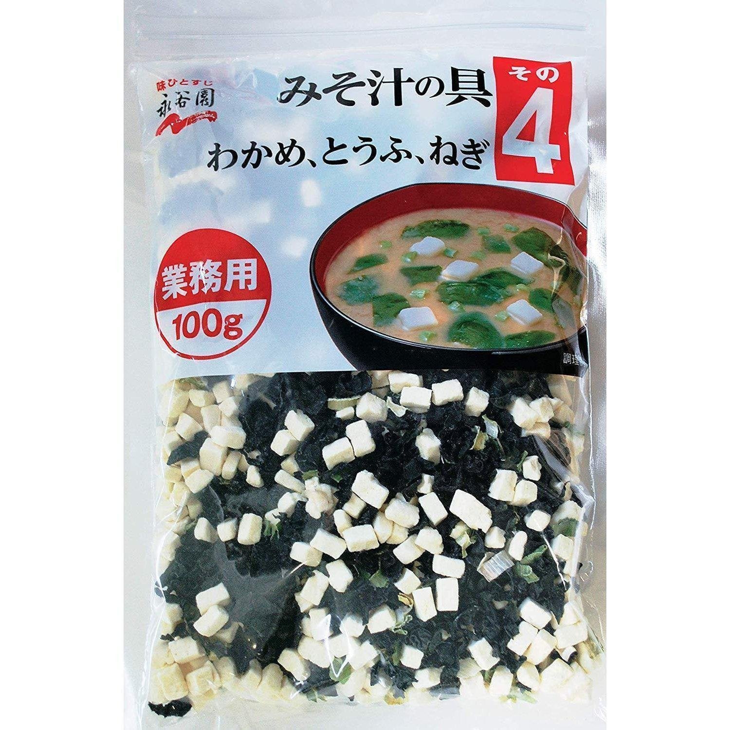 永谷园即食味噌汤材料（裙带菜、豆腐、葱）100g