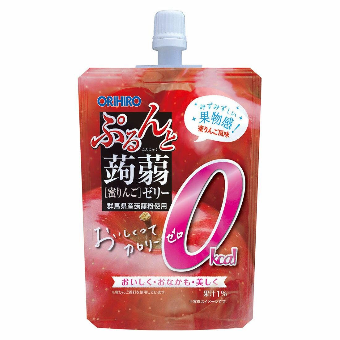 Orihiro 飲用蒟蒻果凍無熱量減肥補充劑蘋果口味 130g