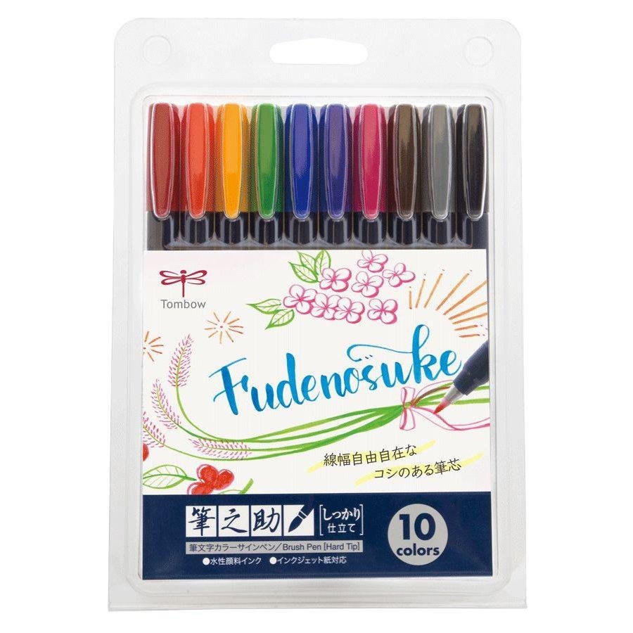 Tombow Fudenosuke 毛筆 10 色 WS-BH10C