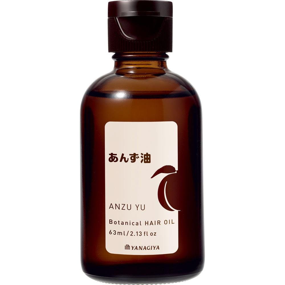 Yanagiya 乾性頭髮和皮膚用杏油 63ml
