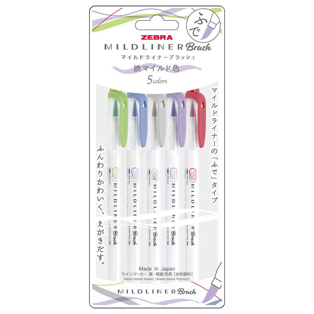 Zebra Mildliner 螢光筆 優雅顏色 WFT8-5C-NC-N