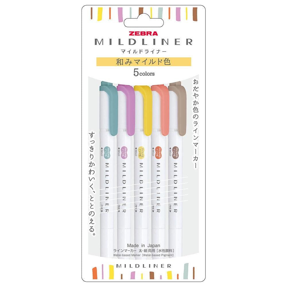 Zebra Mildliner 螢光筆 舒緩色彩 WKT7-5C-RC-N