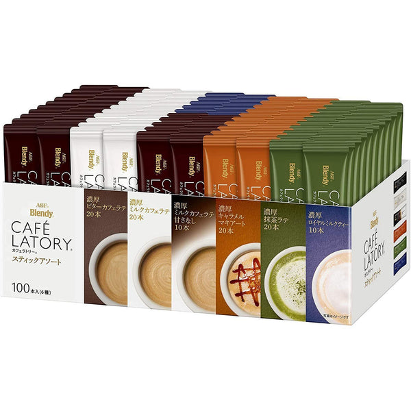 AGF Blendy Cafe Latory 即溶茶和咖啡什錦盒裝 100 支