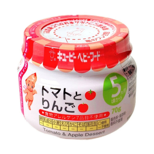 丘比日本嬰兒食品番茄蘋果甜點+5M 70g
