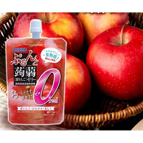Orihiro 飲用蒟蒻果凍無熱量減肥補充劑蘋果口味 130g