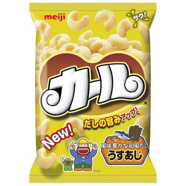 明治卡爾玉米泡芙零食起司和淡鹽口味（2 袋裝）