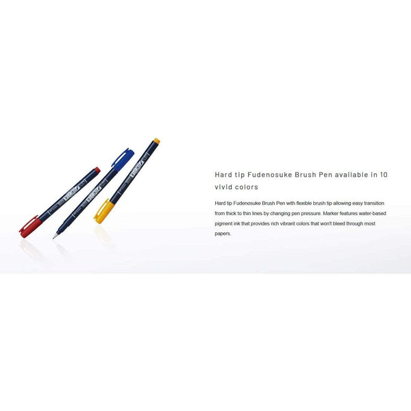 Tombow Fudenosuke 毛筆 10 色 WS-BH10C