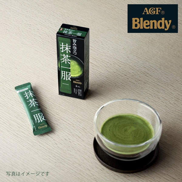 AGF Blendy 無糖抹茶綠茶粉 4 支裝