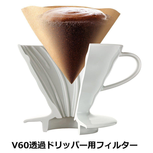 Hario V60 咖啡濾紙尺寸 02 白色 VCF-02-100W