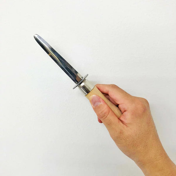 珍珠金屬牡蠣剝殼木柄剝牡蠣刀 210 毫米