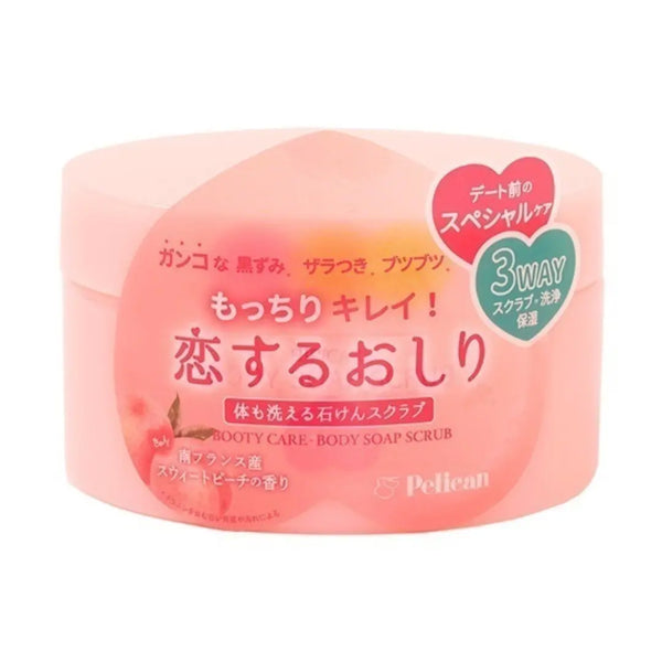 Pelican Soap 屁股肥皂臀部護理身體磨砂膏桃香 180g