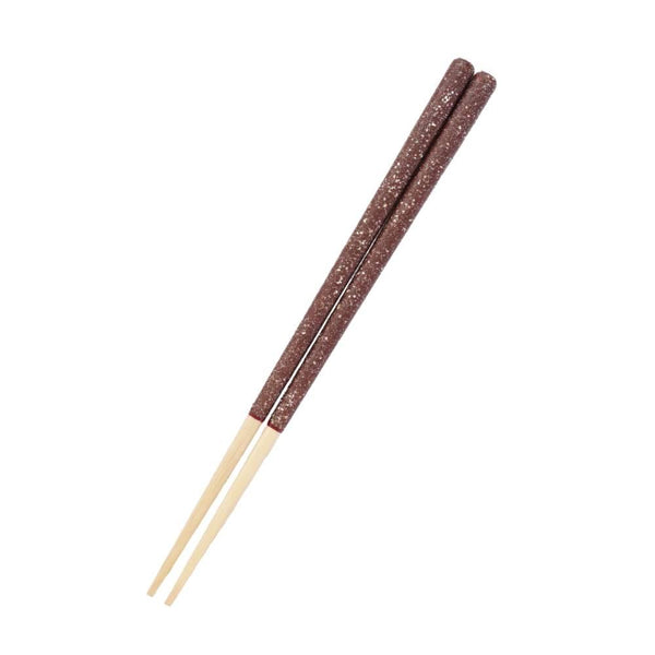 五角筷子專利防滑技術水磨石褐色21cm