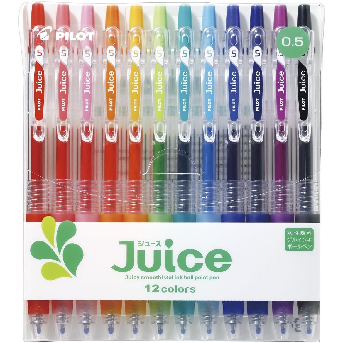 Pilot Juice 中性墨水原子筆 0.5 毫米 12 色套裝