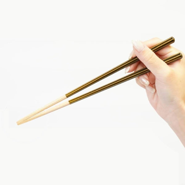 優質八角筷專利防滑技術綠色23cm