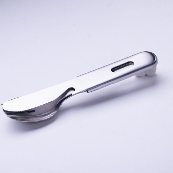 Ptygrace Compact 3pc野营餐具套装，包括刀，叉和勺子