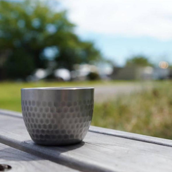 Ptygrace 鈦合金錘擊清酒杯雙層保溫 60 毫升