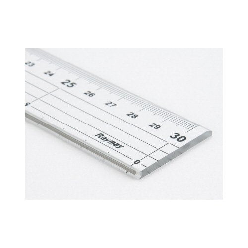 Raymay 公制直尺，不銹鋼刃口 50 厘米