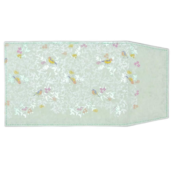 可重複使用的書封綠色箔印有鈴、鳥和我的設計