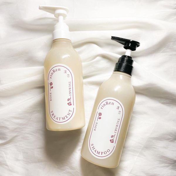 RinRen Treatment 玫瑰與椿純素頭髮修復護理液 480ml