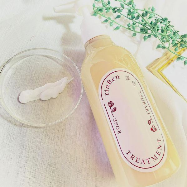 RinRen Treatment 玫瑰與椿純素頭髮修復護理液 480ml
