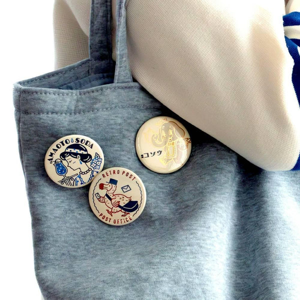 六角復古箔印章徽章可愛大象設計