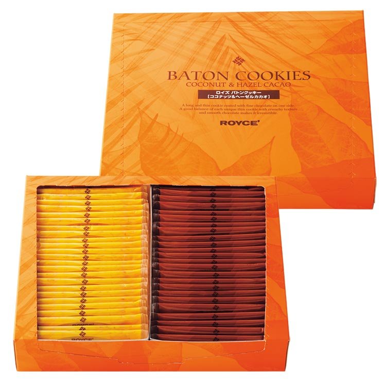 Royce Baton 椰子榛子餅乾 50 塊