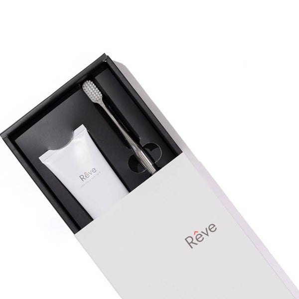 Rêve Allbe 天然蛋殼凝膠牙膏和牙刷禮品套裝