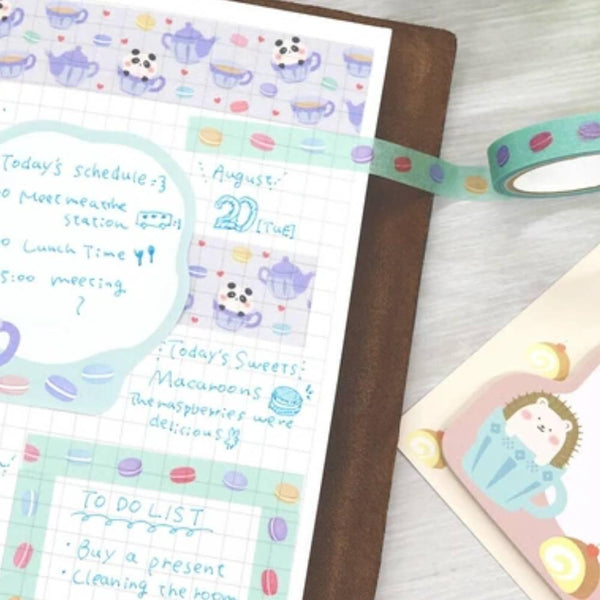 Saien 便利貼可愛茶杯刺蝟設計 30 張