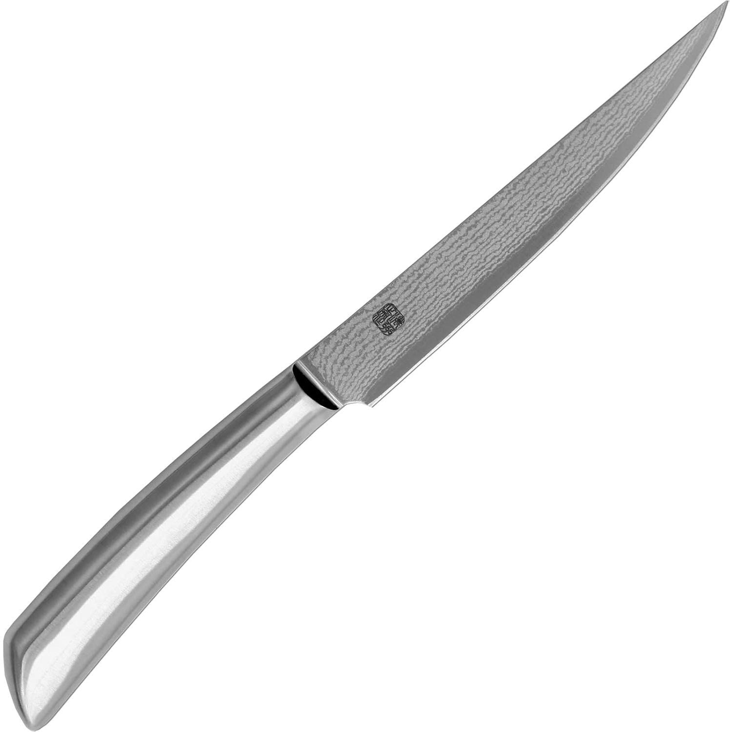 佐竹全金屬牛排刀大馬士革鋼刀片 120mm
