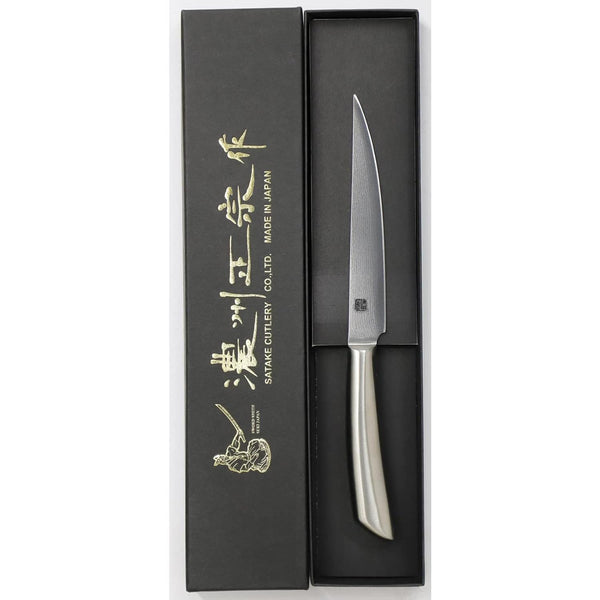 佐竹全金屬牛排刀大馬士革鋼刀片 120mm