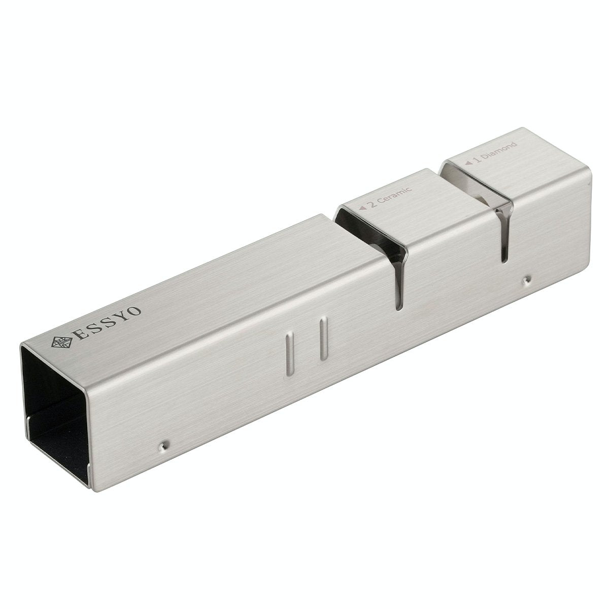 下村手持式鑽石和陶瓷雙菜刀磨刀器