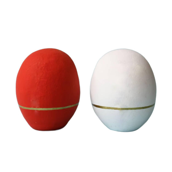 白川達摩紅白一對達摩娃娃套裝 8.5 厘米