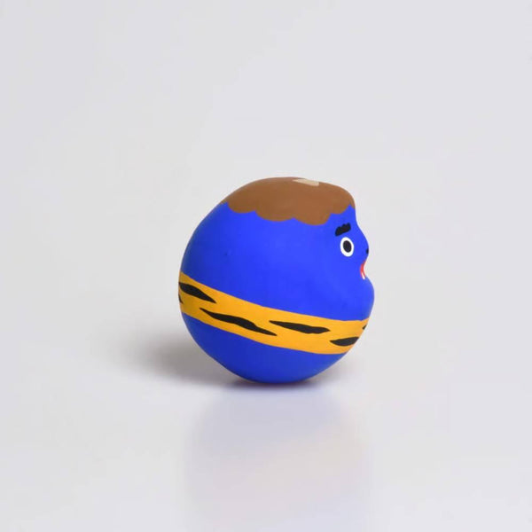 白川不倒翁惡魔藍色鬼不倒翁娃娃好運符 4.5 厘米