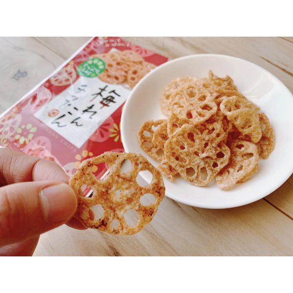 Sokan Ume Renkon Chips 日本梅味蓮藕片 18g (6 包)