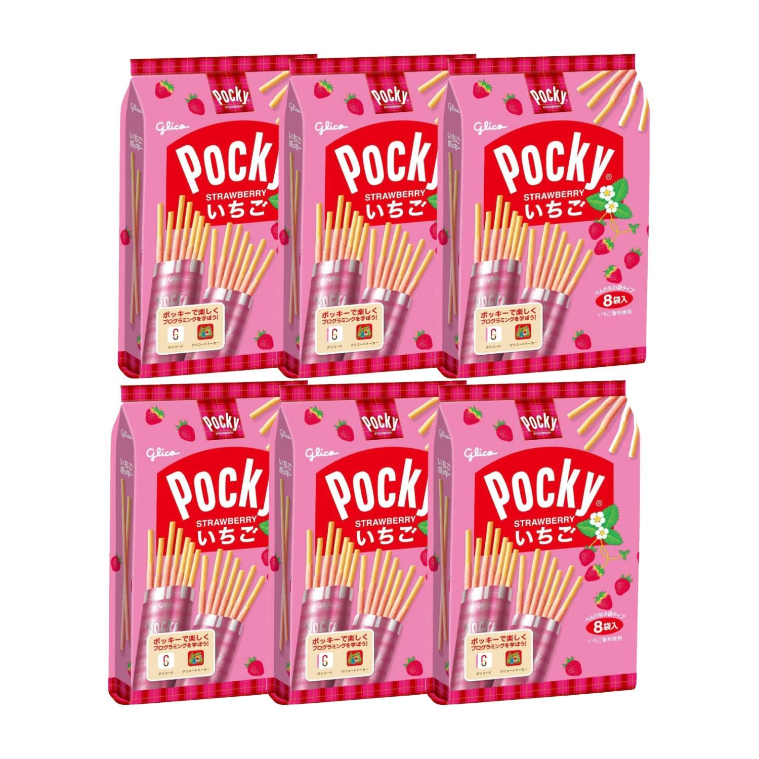 草莓 Pocky 草莓巧克力餅乾棒（6 條裝）