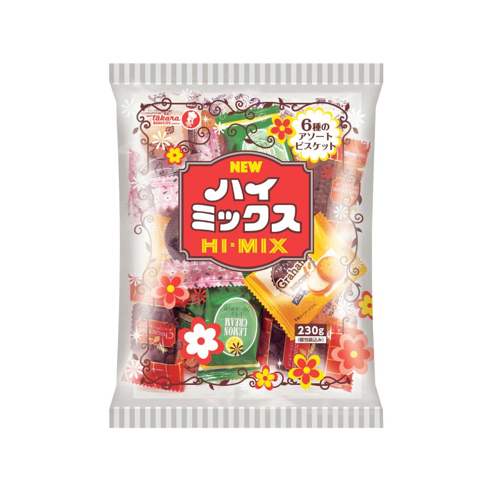 Takara Biscuit New Hi-Mix 共享大小什錦餅乾 6 種口味 230g