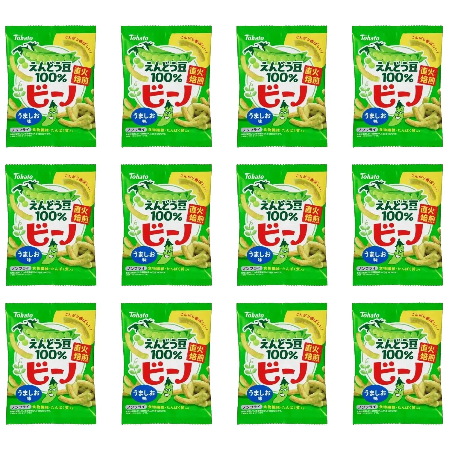 Tohato Beano 火烤青豌豆片 56 克（12 片）