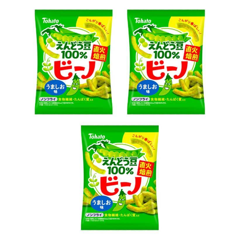 Tohato Beano 火烤青豌豆片 56 克（3 包）