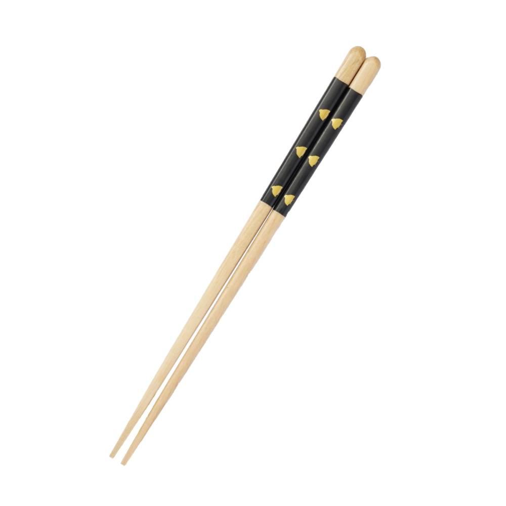 真正防滑筷子可用洗碗機清洗黑色 Chidori Bird 23 厘米