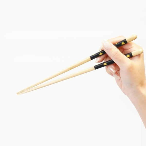 真正防滑筷子可用洗碗機清洗黑色 Chidori Bird 23 厘米