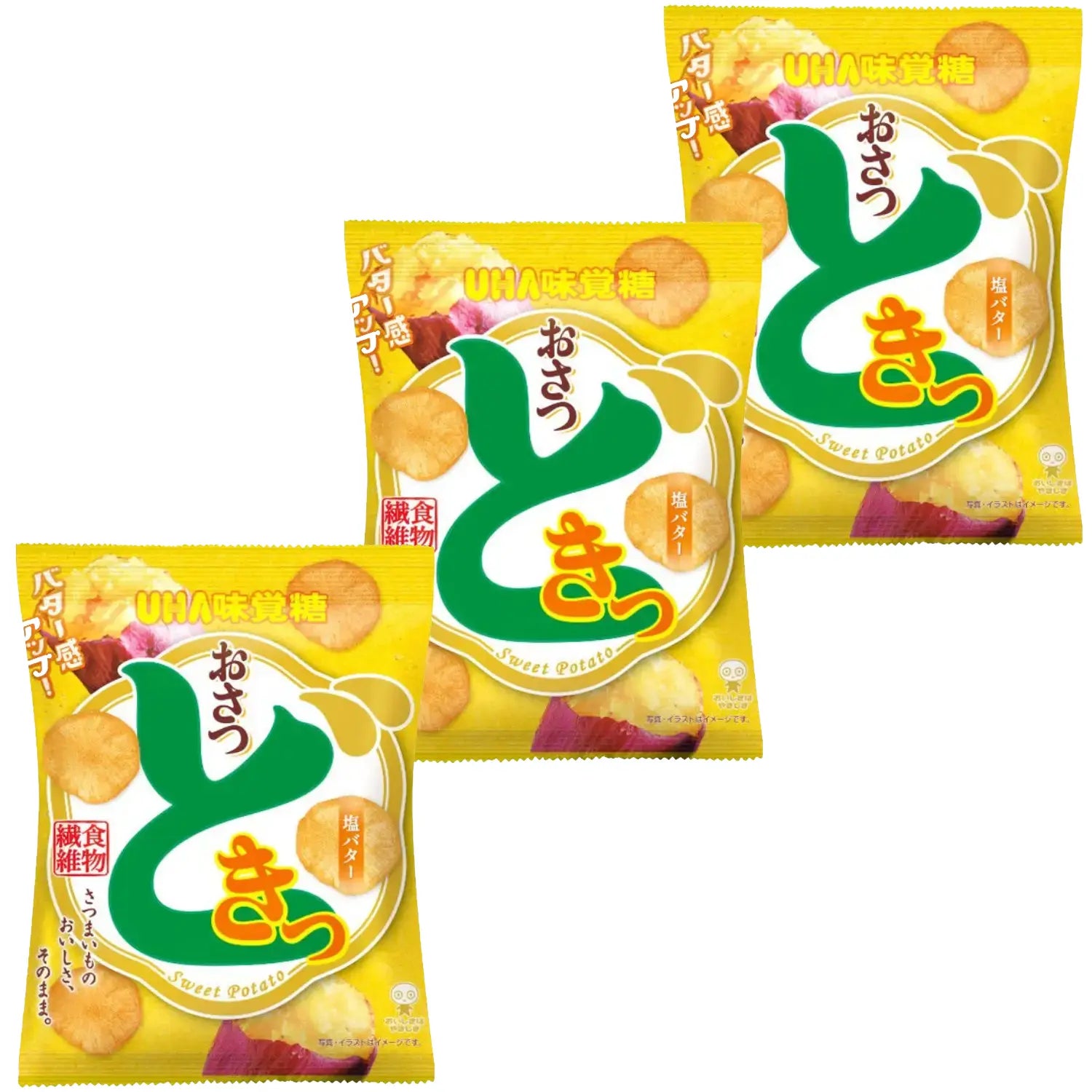 UHA Mikakuto Osatsudoki 鹹奶油地瓜片 65g (3 包)