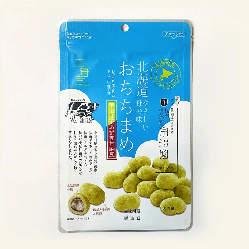 宇治園紅豆宇治抹茶耐嚼甜豆零食 80g